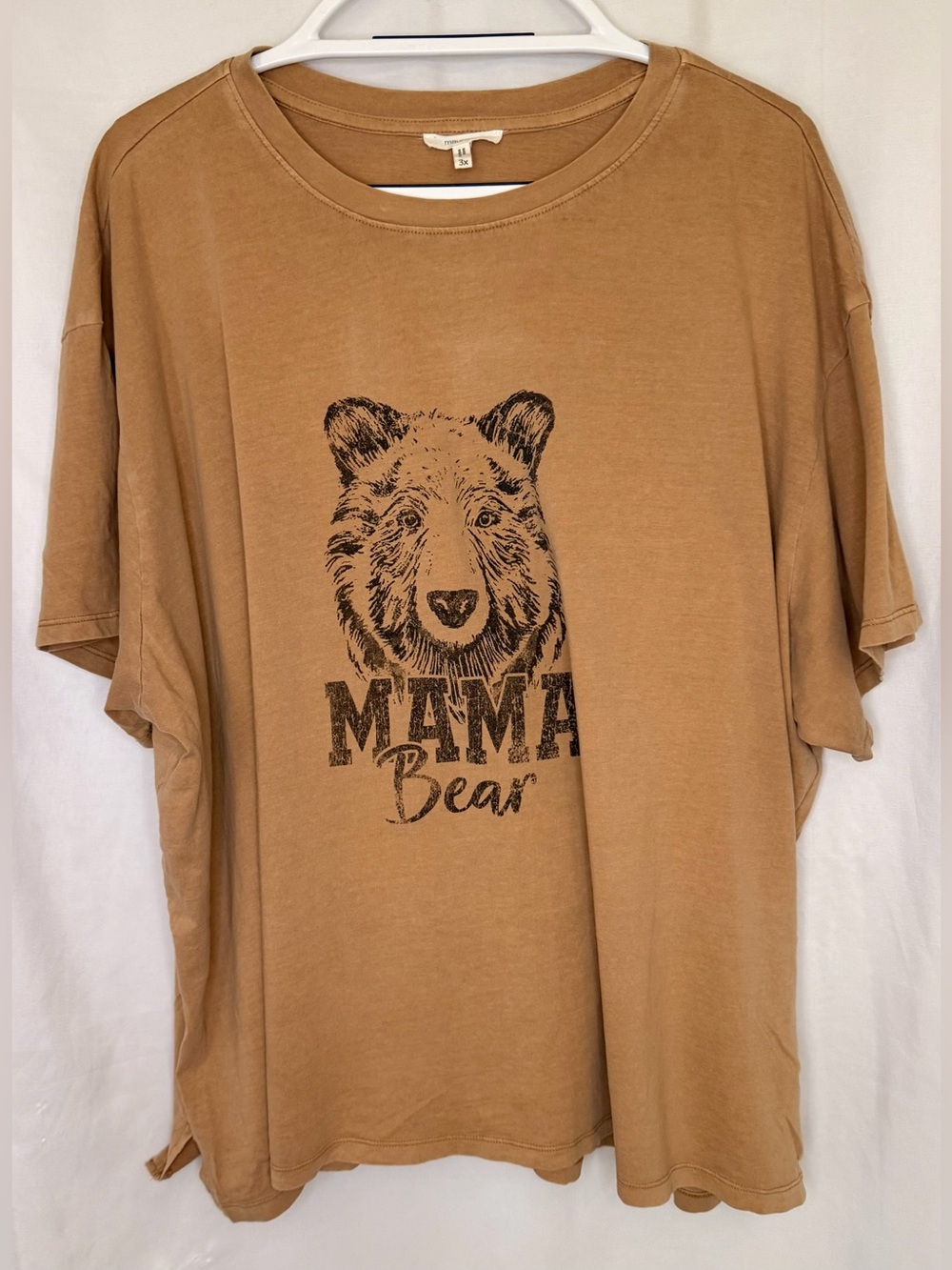 Maurices Tan Mama Bear Graphic Tee Size 3X